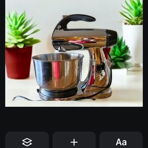 Sunbeam - 12 Speed Mastermixer with attachments.  Silver.